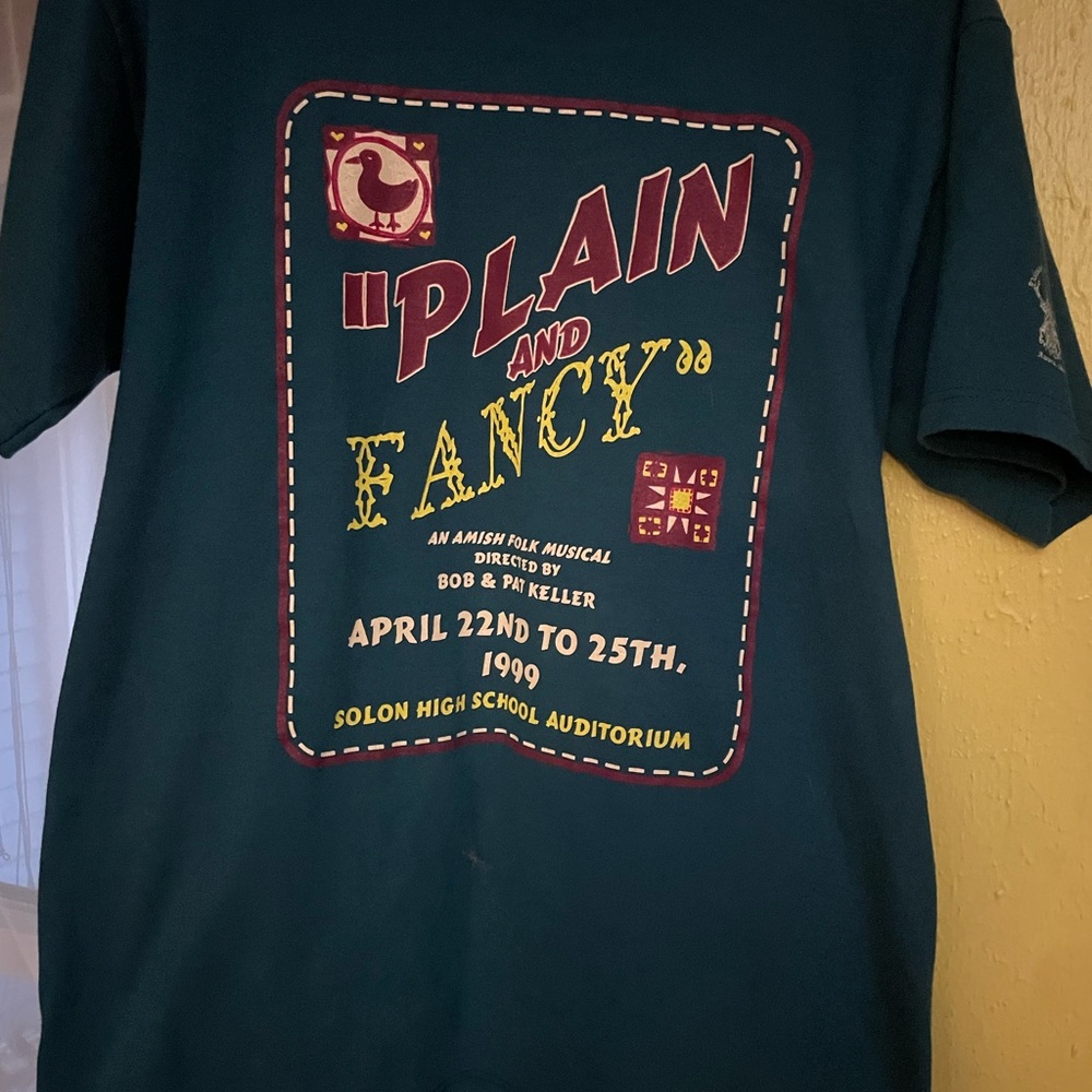 Jerzees Vintage 1999 Teal Graphic Tee